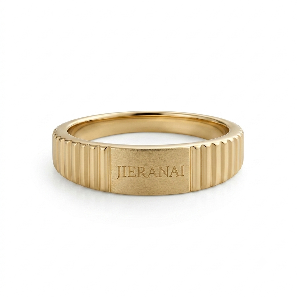 Fluted Band Ring